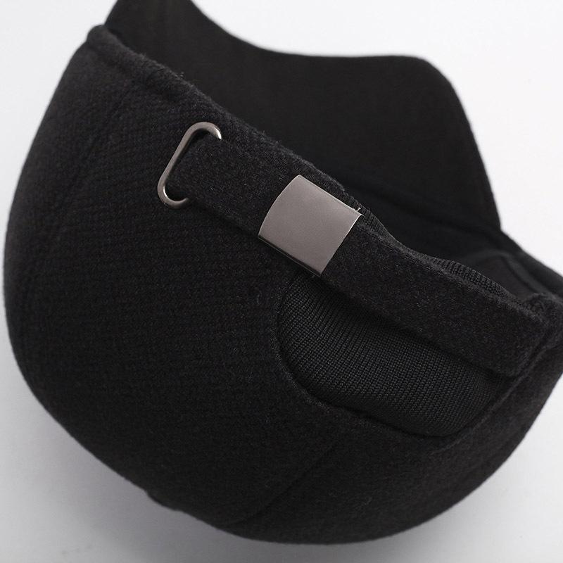 New Autumn and Winter Baseball Cap Fashionable and Versatile Dad Hat Plus Velvet Ear Protection Baseball Cap Woolen Hat