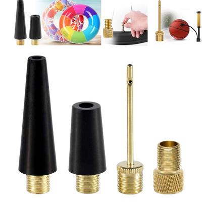 3/4PCS/Set Inflation Kit Ball Nozzle Copper Tire Inflatable Nozzle  Bicycle/Ball