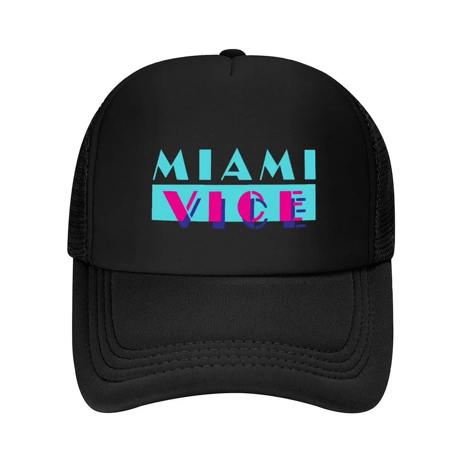 Miami Vice Logo Baseball Cap Streetwear Christmas Hat Unisexs big size hat summer hat Luxury Women Unisexs
