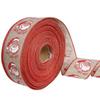 Charming Season Holiday Ribbon With Santa Faces Ideal For Christmas Present Decoration