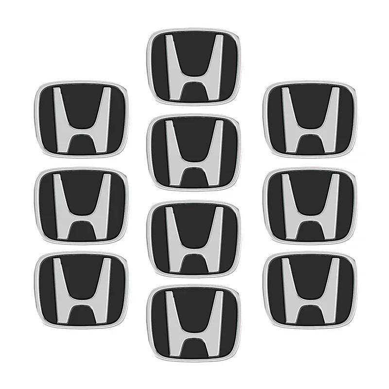 13mm 5/10pcs Car Key Badge Emblem Replacement Car Key Stickers For Honda Civic Accord Fit CRV Jazz Odyssey Insight Legend HRV aja256