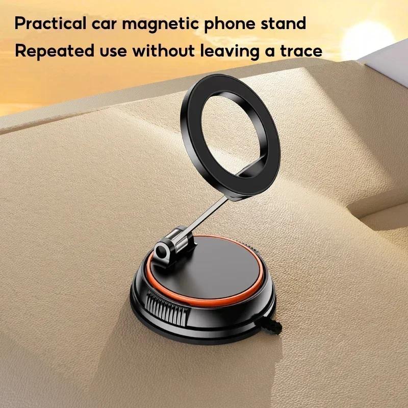 

Oatsbasf 15W Wireless Charger Magnetic Suction Cup Phone Holder Vacuum Adsorption 360°Rotatable Foldable Phone Holder Stand