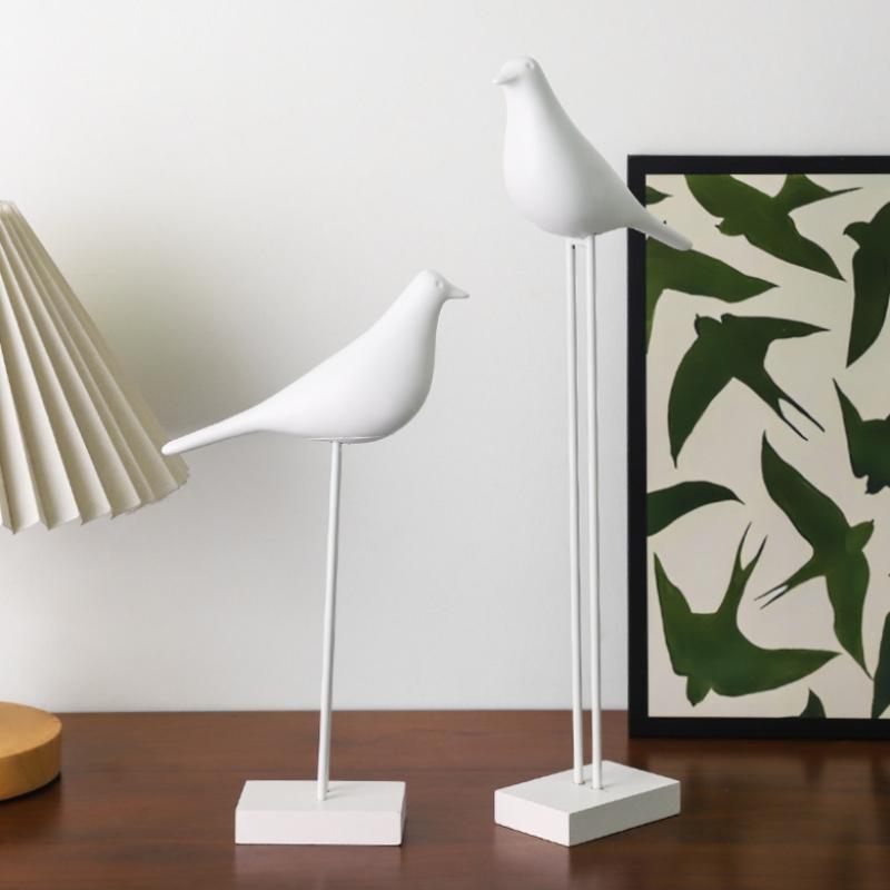 Resin Bird Statue Handicrafts Decoration Artificial Coloring Nordic Bird Decoration Home Decoration Office Desktop Sculpture