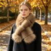Daily Wear Neck Warmer Faux Fur Collar Scarf for Women, Plush Scarf, Winter Fluffy Gifts Men Scarves, Fashion Wrap Cold Weather, Thanksgiving