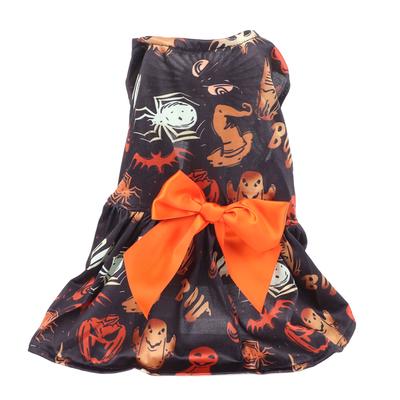 Halloween Dog Dress Cute Unique Pattern Comfortable Soft Holiday Outfit Clothes Dog Dresses for Puppy
