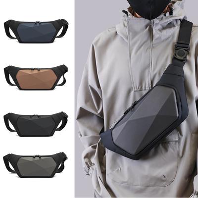 Riñonera Oxford impermeable para hombre, mochila de pecho para deportes y ocio, multifuncional, para correr, bandolera de un solo hombro