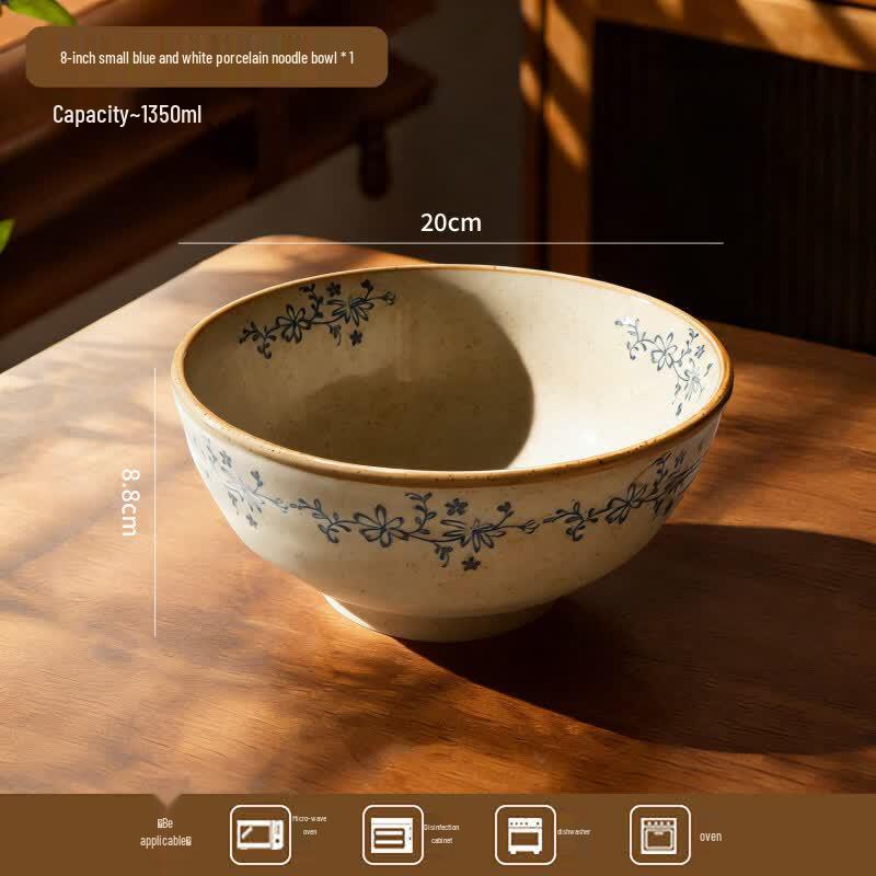 De ou Starlight 8-inch Ribbed Ceramic Bowl