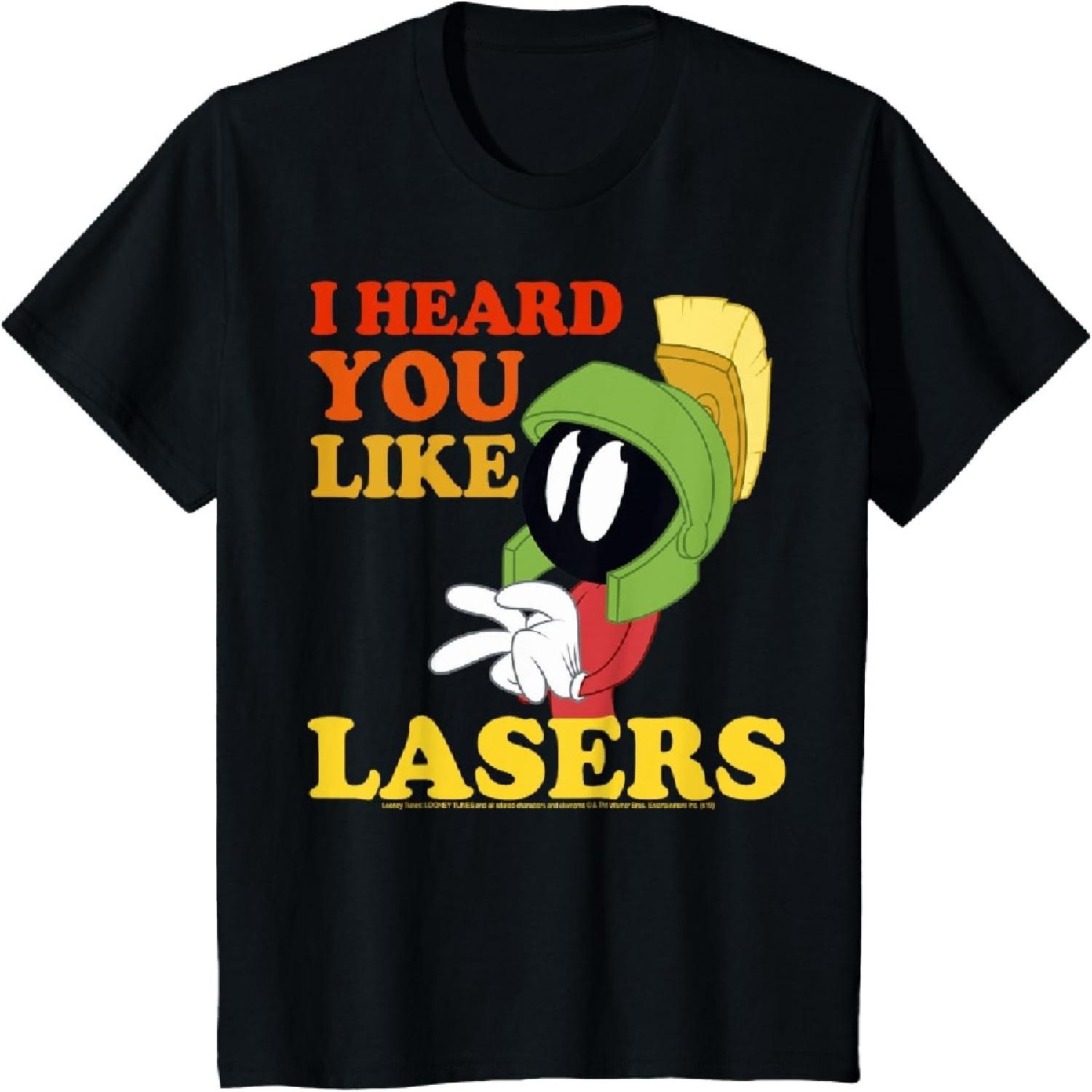 Looney Tunes Marvin The Martian I Heard You Like Lasers T-Shirt S