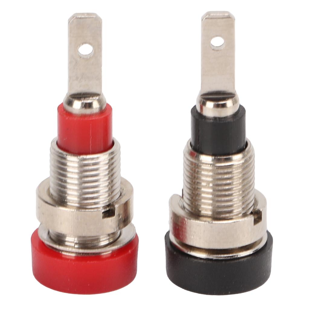 10 stk Banankontakt Messing 2mm Panelkontakt Kobling Terminaler for Industrielt Utstyr Biler