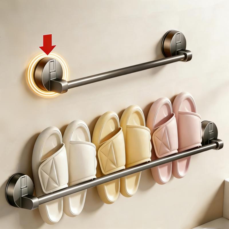 

Wall-Mounted Suction Cup Slipper Rack