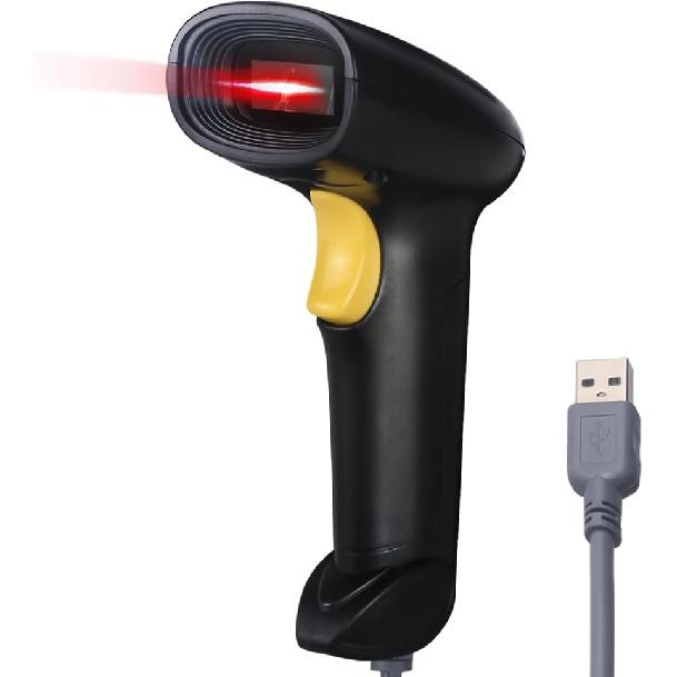 Handheld USB Barcode Scanner Wired 1D Bar Code Reader for Supermarket, Convenience Store, Warehouse
