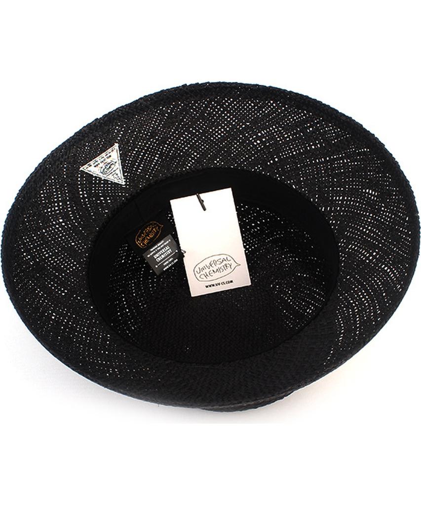 Yunibeosyeolkemiseuteuli Bau Bowl Black Panama Hat Summer Fedora