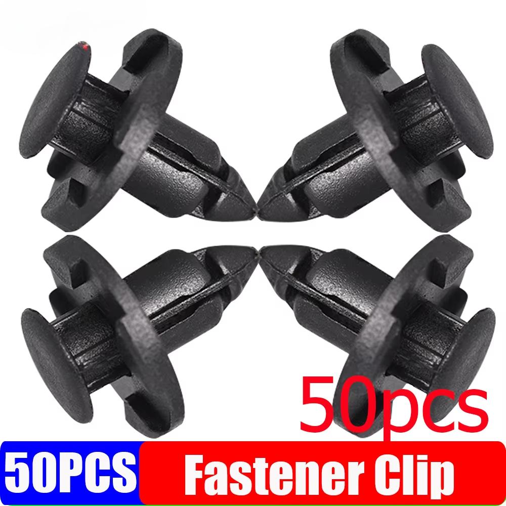 

50Pcs/Set Auto Bumper Fender Push 8mm Rivet Retainer Plastic Car Fastener Clip for Universal Car Rivet Fasteners Custom