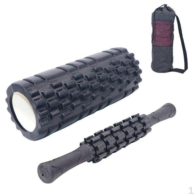 Wolf Tooth Yoga Column Massage Stick Fascia Ball Set Hollow Foam Roller Pilates Shaft 33cm