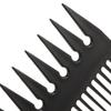 Drei-in-Eins Plastik Kamm mit breiten Zinken zum Exfolieren, Antistatisches Herren Haarstyling Werkzeug, Speziell für Echthaarperücken