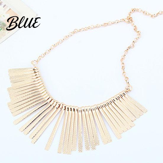 Choker Raffinato Gioielli Barre Scintillanti Collana Metallica Pettorina Collare Chunky