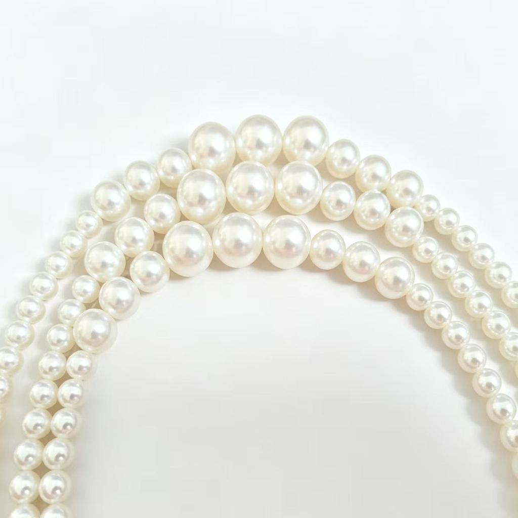 Elegant Multi-layer Faux Pearl Necklace for Women: Luxurious, Simple, and Versatile Fashion Accessory