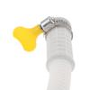 2M/3M PVC Universal Drain Hose for Dehumidifier/washing Machine Cuttable Leakproof Corrugated Drain Hose Replacement with Clamp