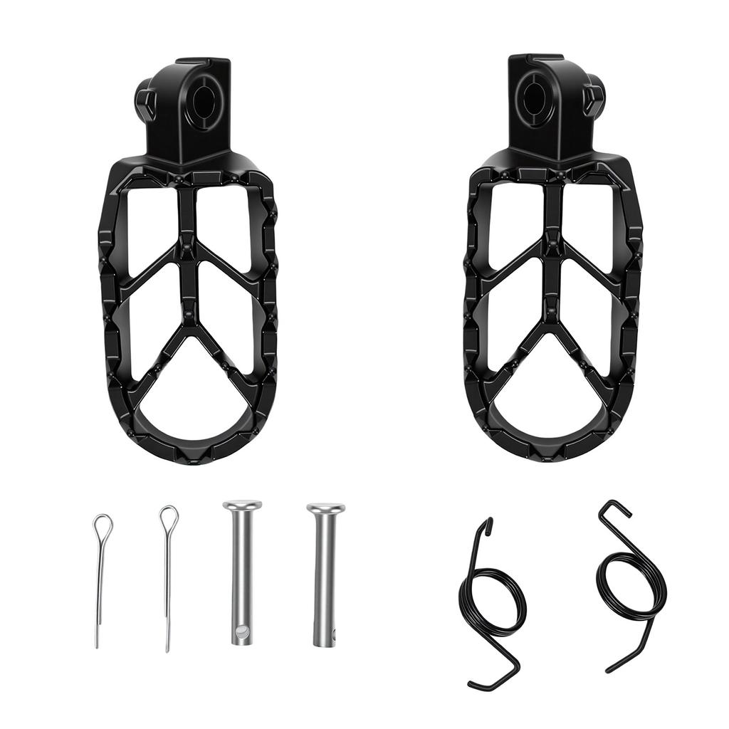 2pcs Dirt Bike Foot Pegs Replacement For XR CRF BBR Iron Black Anti Slip 50ml 140ml Motorcycle Foot Rest
