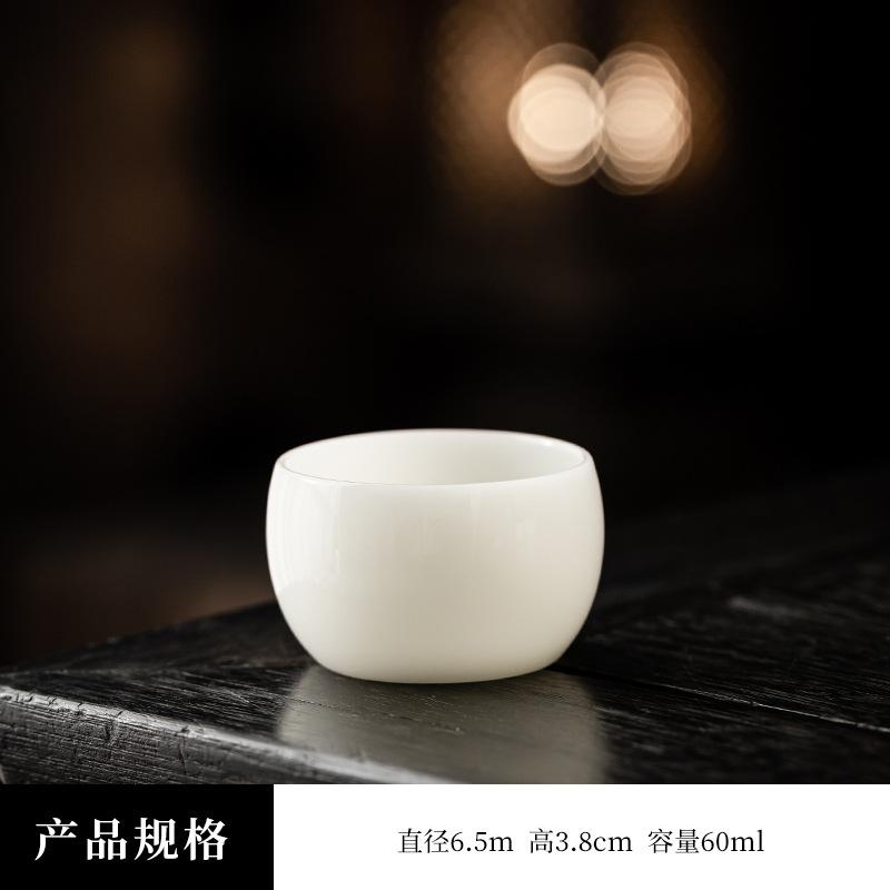New Ice Jade Master Cup Ceramic Premium Tea Tasting Cup Kung Fu Tea Set Personal Teacup Business Companion Gift