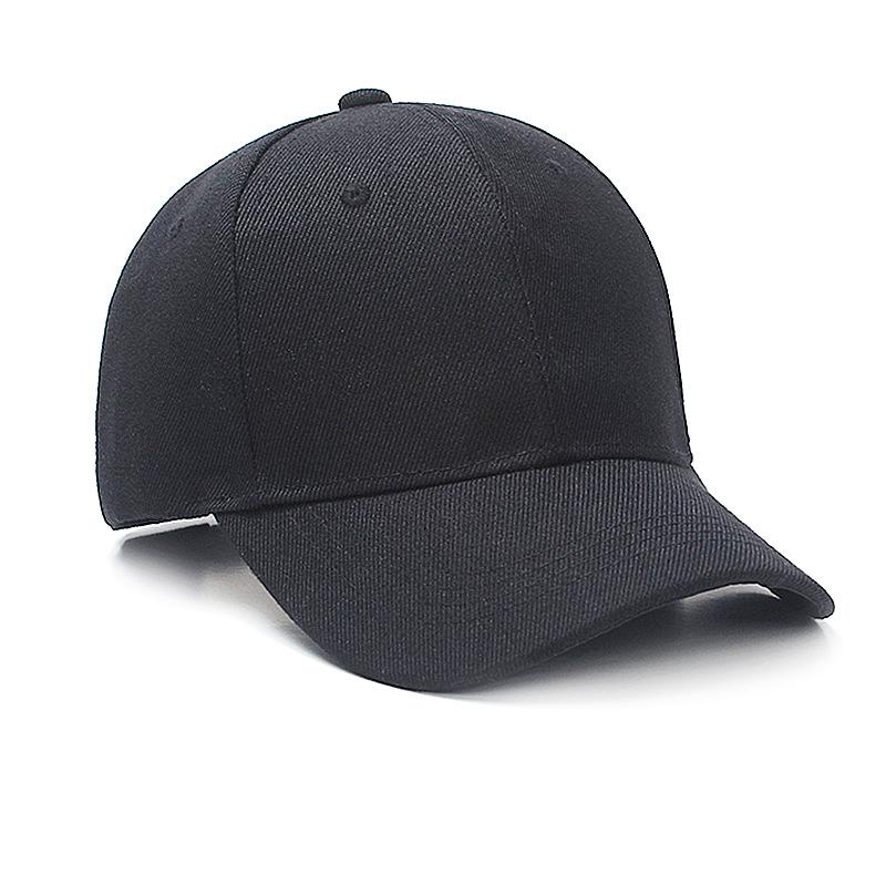 Unisex Korean Style Baseball Cap: Simple, All-Match, Solid Color, Curved Brim for Spring & Summer