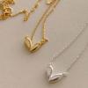 Korean Style Retro Small Heart Water Drop Necklace for Women - Creative & Elegant Clavicle Chain Jewelry