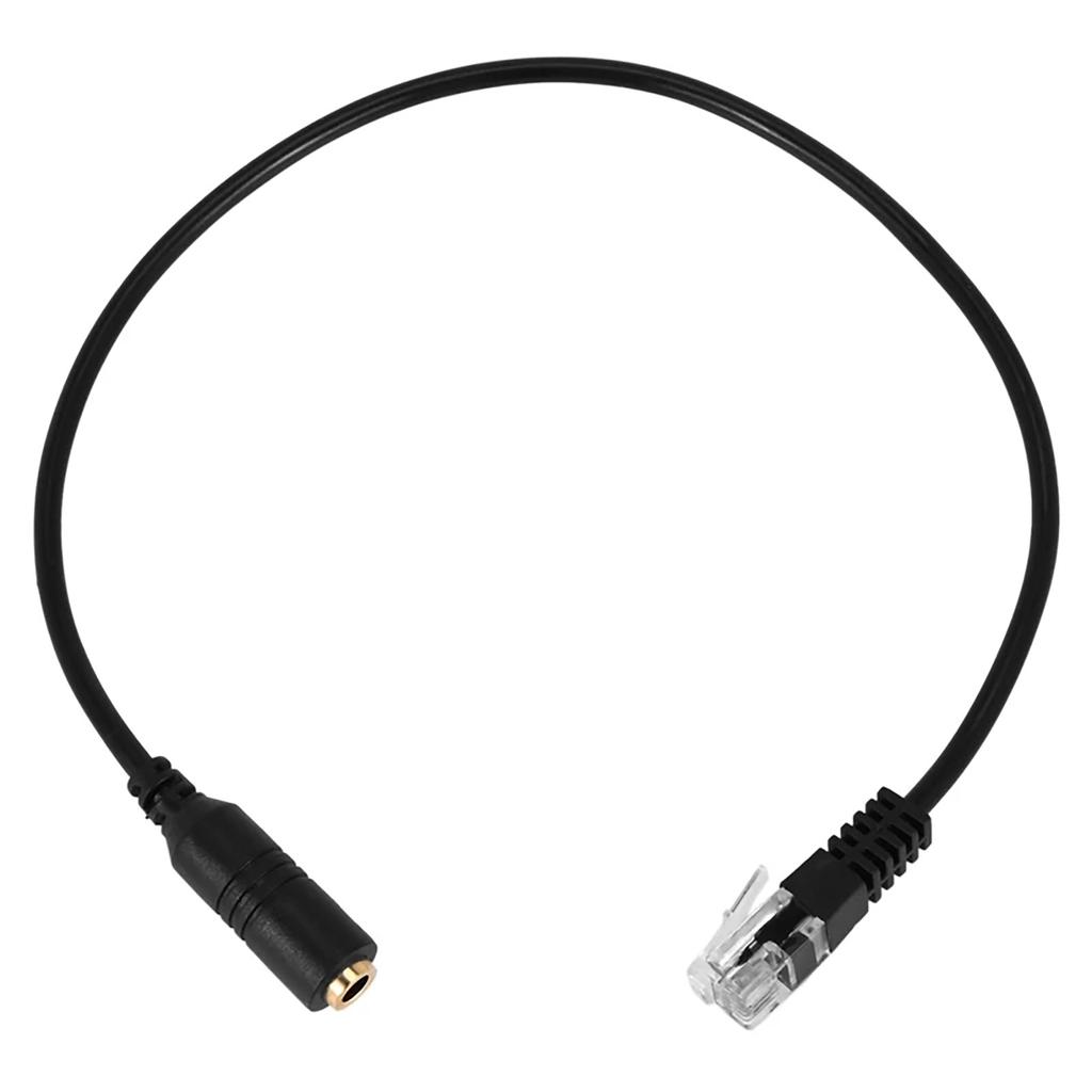 3.5mm Phone Headset To RJ9 Adapter Cable Great for Home Businesses, Offices