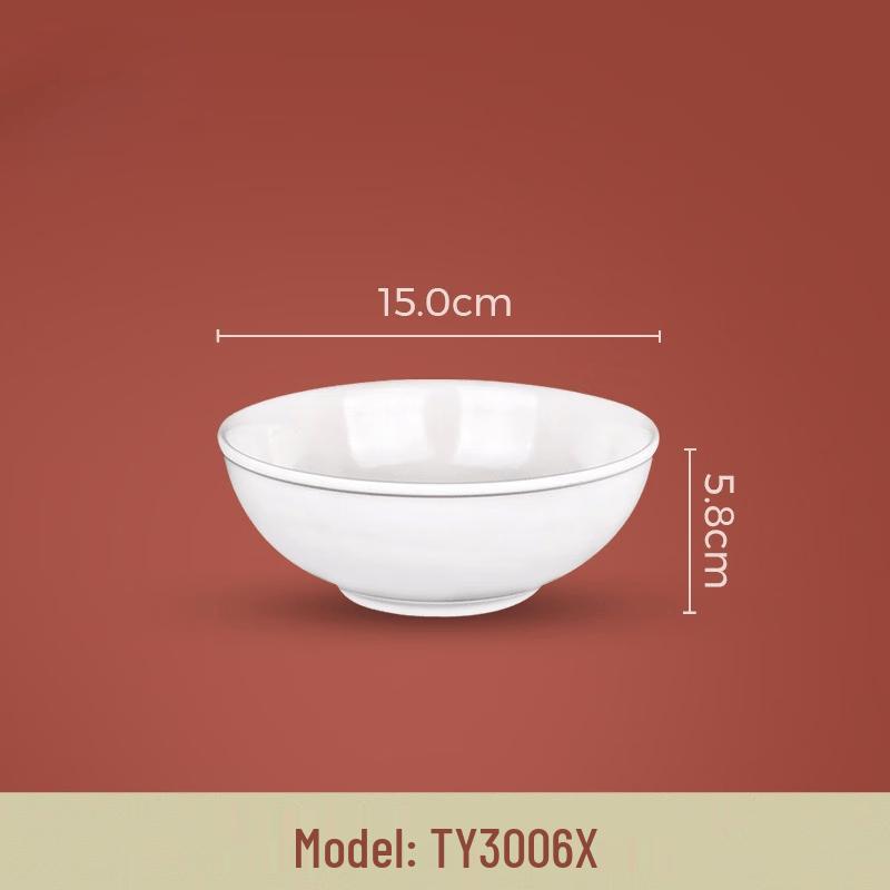 

White Imitation Porcelain Round Bowl
