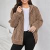 Plaid Fleece Vest For Women Hooded Fall Winter Fuzzy Thermal Warm Sleeveless Jacket Trendy Outwear