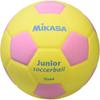 MIKASA Junior Soccer Ball Size 4 Smile Design 180g Yellow/Pink PVC Cover SF4J-YP Recommended Pressure 0.10-0.15 Kgf/cm²