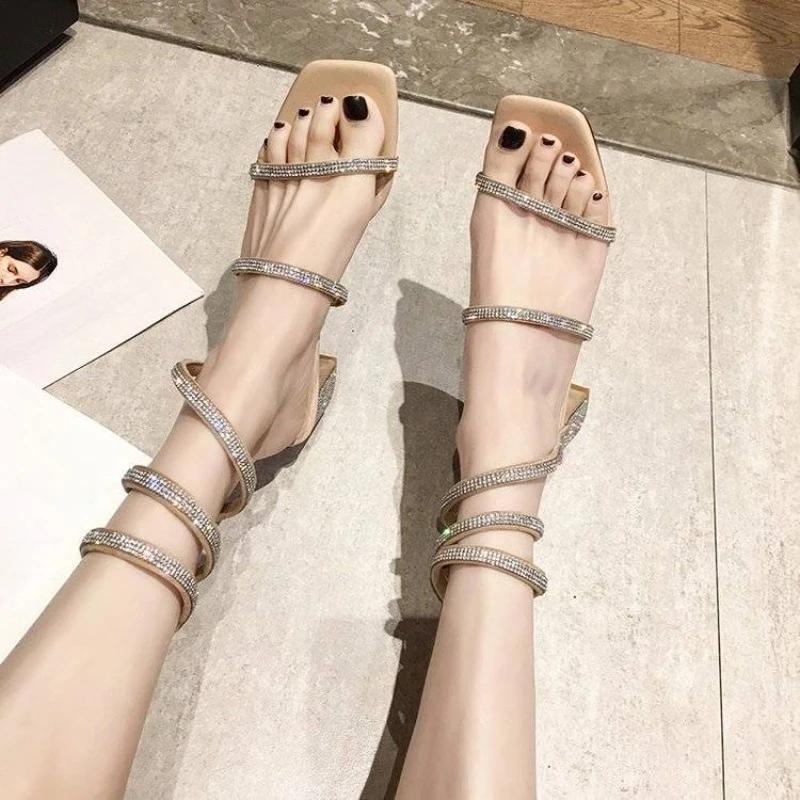 Fashion Black Roman Style Sandals for Women Designer The Best Casual Woman Shoes Summer 2025 Offers Asian Size Comfortable Vip Sandal