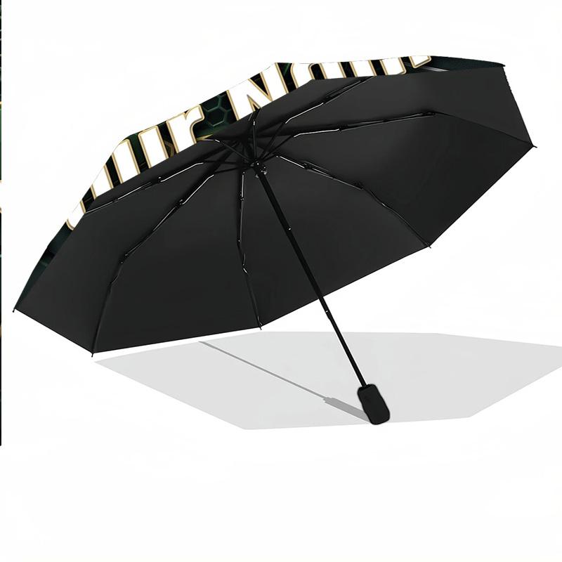 8 Rib Auto Folding Umbrella Sporting CP Print Custom Name Text Portable Rain Gear