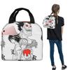 Death Book Death Note Anime Insulated Lunch Bag for Women Kids Leakproof Food Boxes Thermal Lunch Box Tote