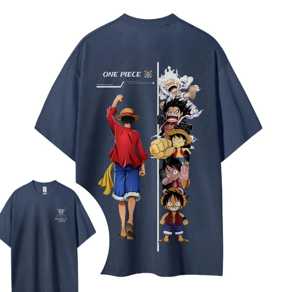 Unisex Anime One Piece Printed T Shirts Unisex Graphic Tee Women Short Sleeved Tee Y2k Clothes Cotton Tops Summer
