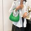 Fashionable Solid Color Temperament Women's Bag Trend Korean Version Summer New Underarm Bag Casual One-shoulder Crescent Bag