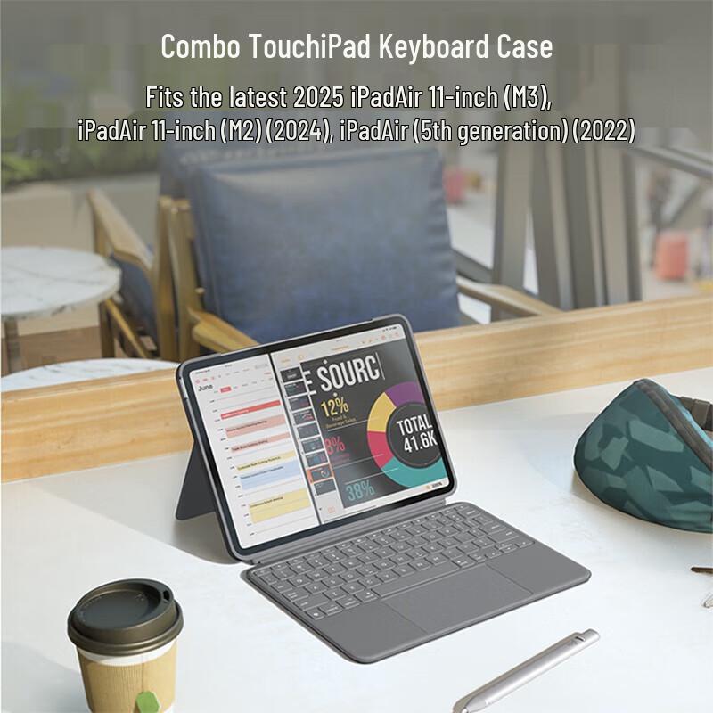 

Logitech Combo Touch Keyboard Case for iPad Air 5th Gen