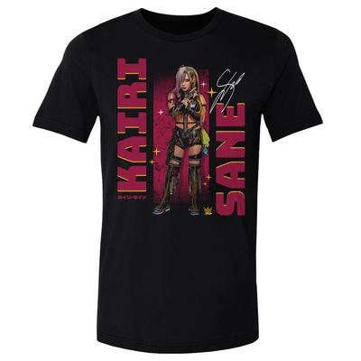 Pro Wrestling Fan T-Shirt; Kairi Sane Pose Grafikshirt; Schwarzes Unisex-Oberteil Unisex-T-Shirt