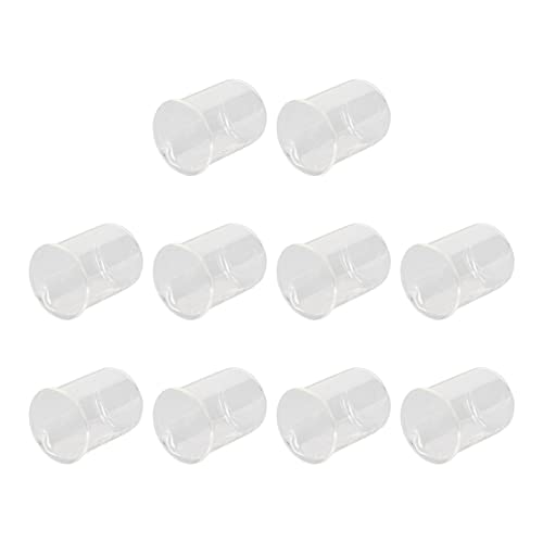 10-Piece 50ml Glass Measuring Cup and Glass Measuring Beaker Set with Graduated Scientific Glassware for Labs, Classrooms, and Home Use