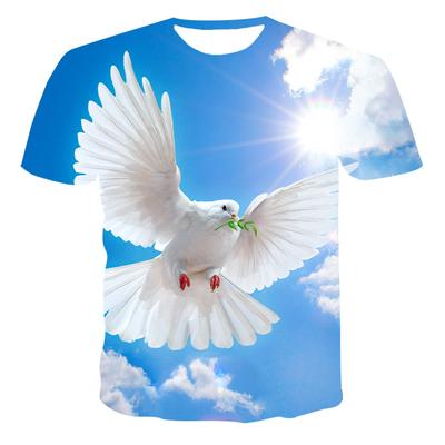 Uomo E Donna Stampa 3D L'Ultima Serie Animale Piccione Per Moda Primavera Estate Popolare T-Shirt Sportiva Casual Xs-5xL