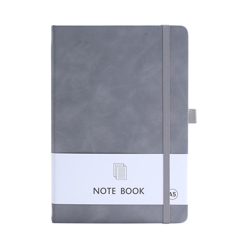 A5/A6 Ribbon Binding Business Notebook with Elastic Band and Customizable Logo