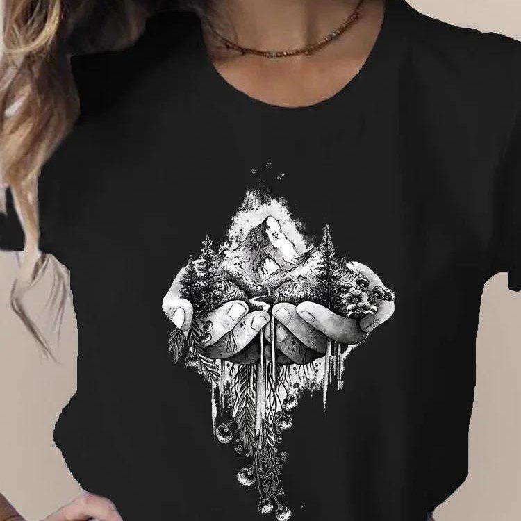 Hot Cartoon Graphic Tshirt Casual Short Sleeve Skull Butter Graphic Tshirt Highend Luxury Unisex Style Both Of Unisex And Unisex