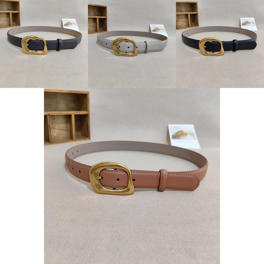 Leather Waist Belt For Women In Black With Classic Pin Buckle For Office And Daily Wear