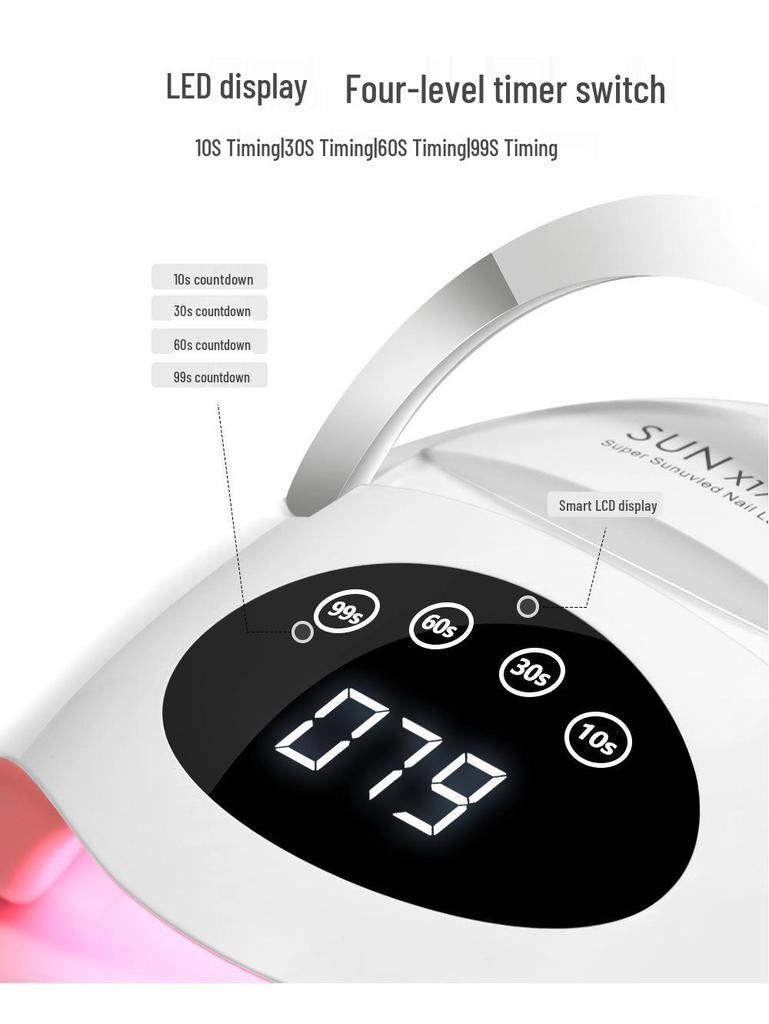 1.5m UV Smart Sensor Nail Lamp: 320W High-Power Quick-Dry Gel Curing Light