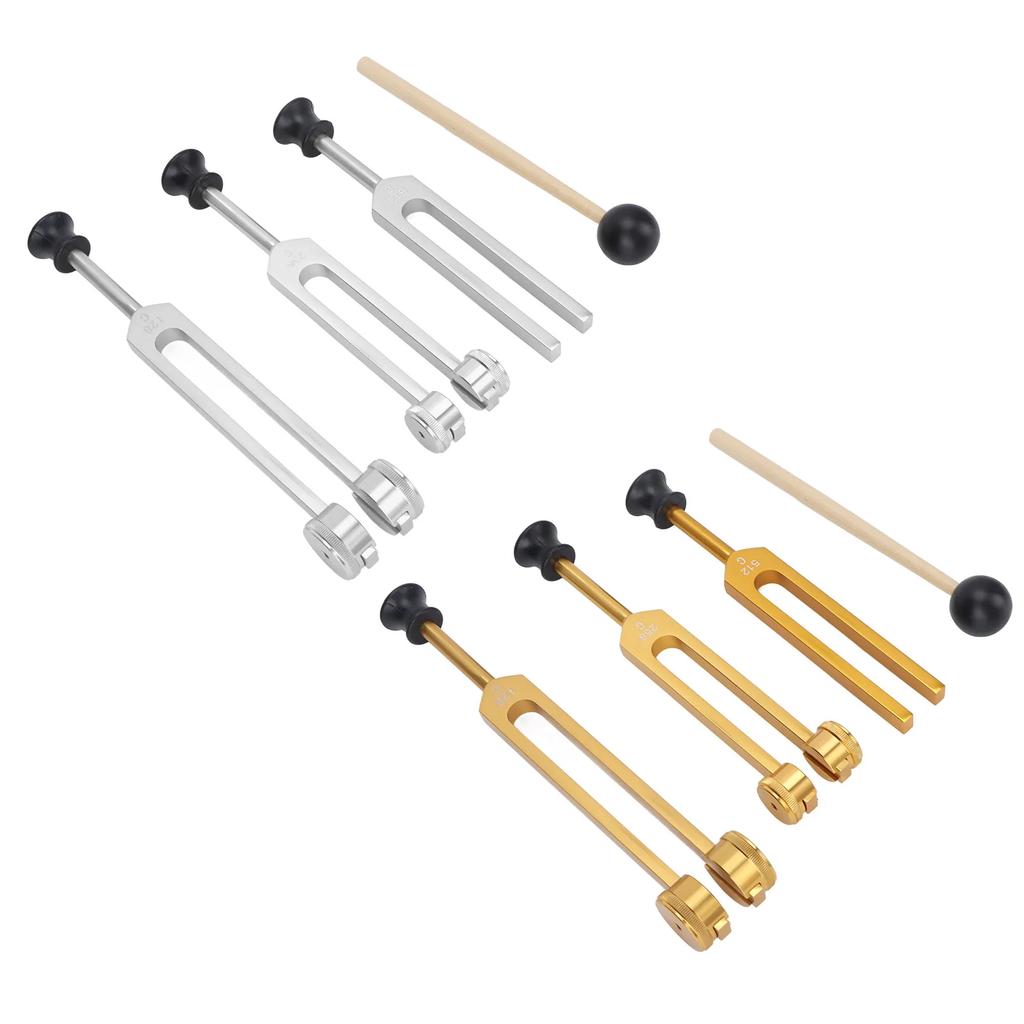 Legierungs-Stimmgabel-Set 128 256 512Hz Tragbare Stimmgabel Heilinstrument für Zuhause Klinisch