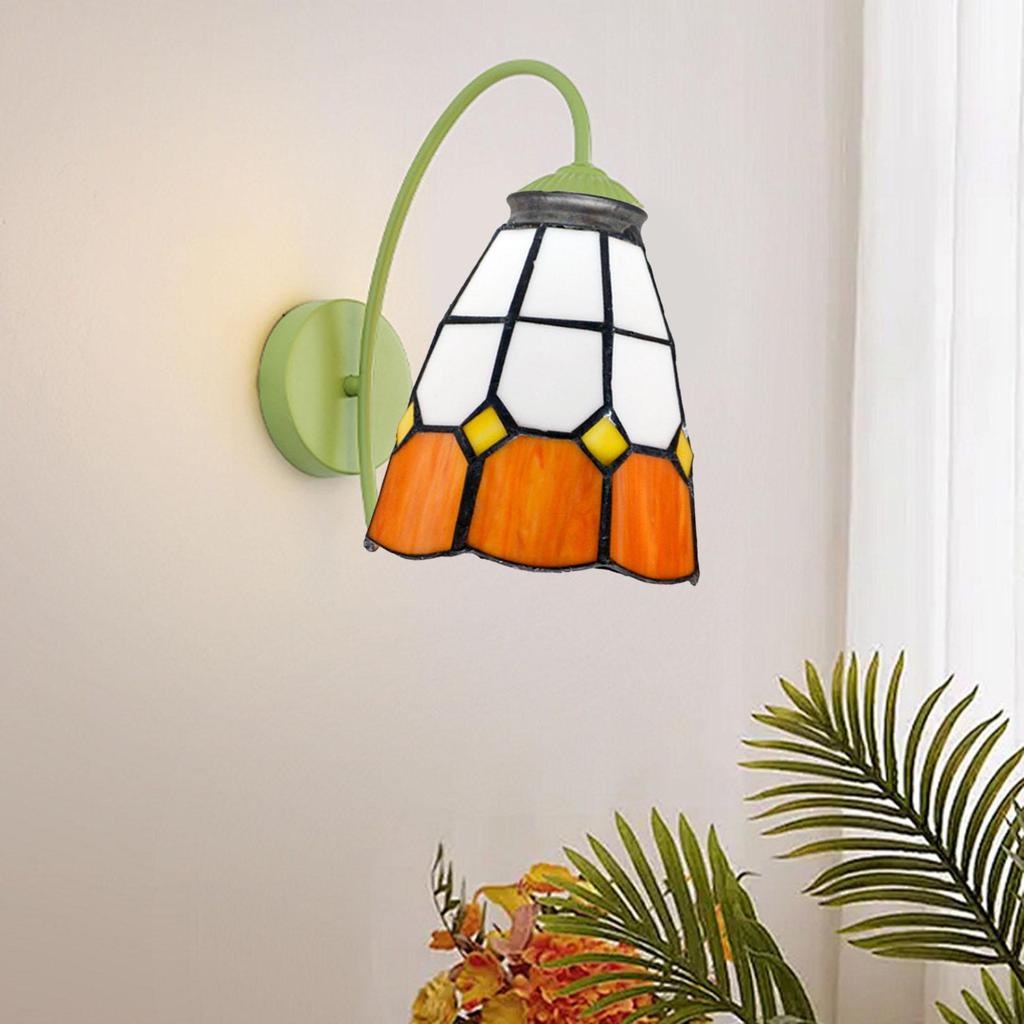 5in Diameter Glass Lamp Shade for E27 Sockets Loop Wall Sconces In Kitchen Corridor Bedroom Bar