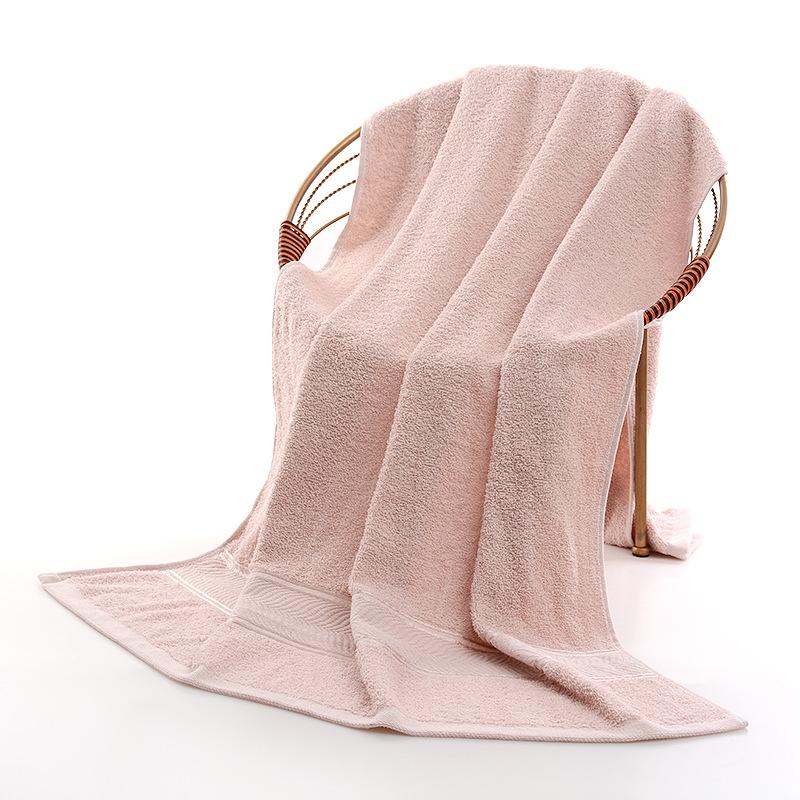Large Bath Towel Oversized 90 * 170 Pure Cotton Thickened And Soft 570 Grams Plain Polyester Cotton Bath Towel