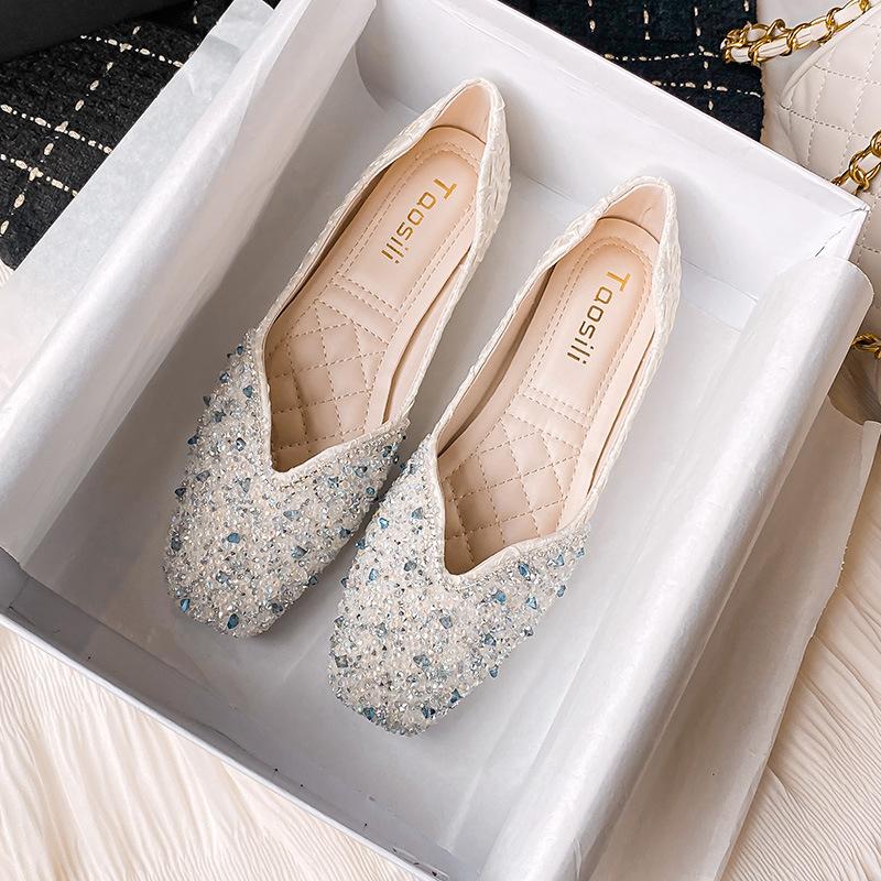 

Женские туфли-лодочки, новые, с квадратным носком, на плоской подошве, с неглубоким вырезом, мягкой подошвой, обувь Дуду, большие размеры 41-43 33 абрикосовый