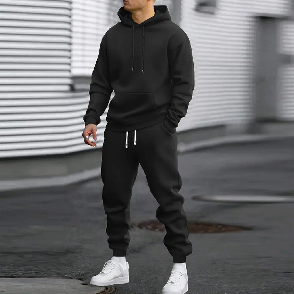 Ensemble Sweat à capuche et Jogging Colorés pour Homme Décontracté Athlétique Deux Pièces