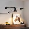 Indoor Wall Lamp - NETTLIFE - Sliding - Black - E27 - Metal