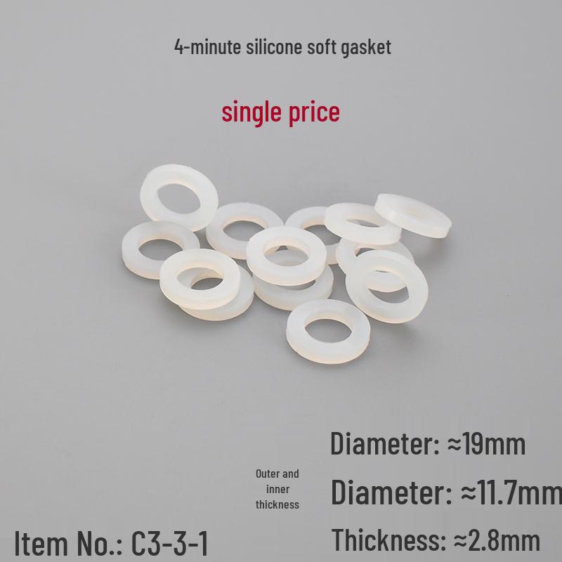 

Silicone Rubber Soft Pad & PTFE Hard Gasket Set - Various Sizes Available